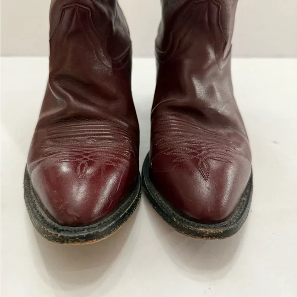Women's Hondo Western leather cowgirl boots size 7-B - Picture 3 of 13